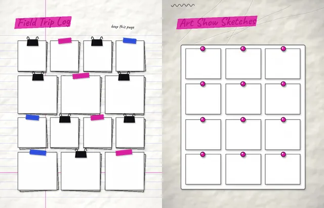 Margin Notes template, pages 30 and 31