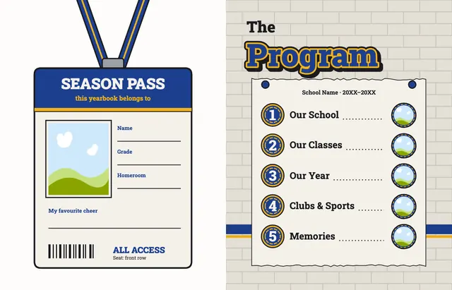 Mascot Pride template, pages 2 and 3