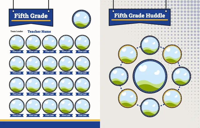 Mascot Pride template, pages 22 and 23