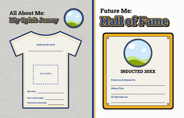 Mascot Pride template, pages 46 and 47