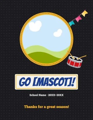 Mascot Pride template, back cover