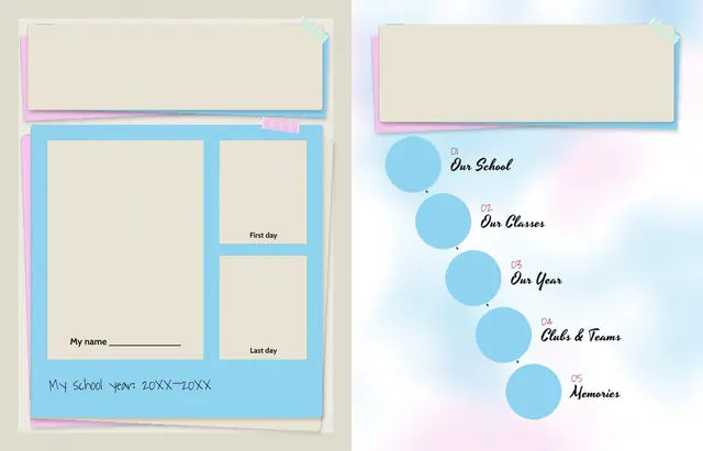 Mindful Moments template, pages 2 and 3