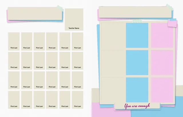 Mindful Moments template, pages 10 and 11