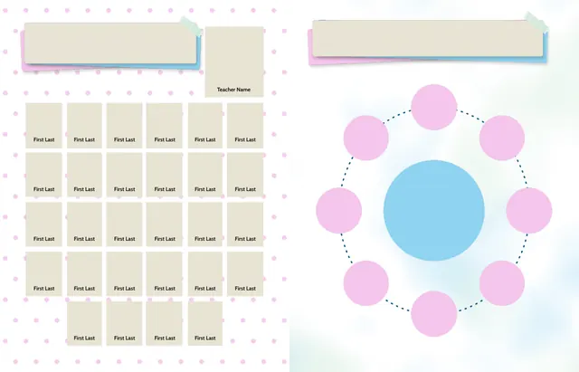 Mindful Moments template, pages 20 and 21