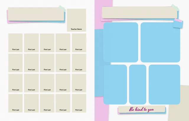 Mindful Moments template, pages 22 and 23
