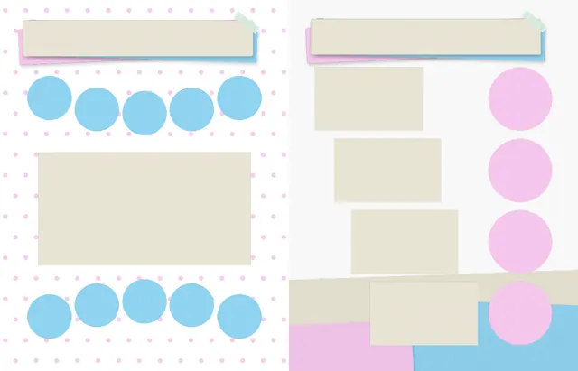 Mindful Moments template, pages 28 and 29