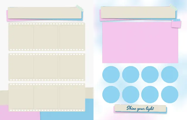 Mindful Moments template, pages 40 and 41