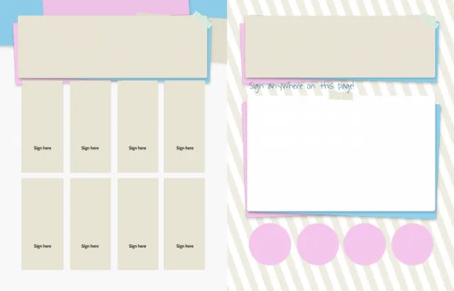 Mindful Moments template, pages 48 and 49