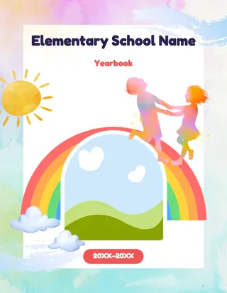 Over the Rainbow template, cover