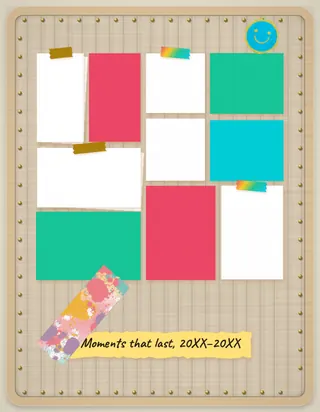 Pinboard Pop template, back cover