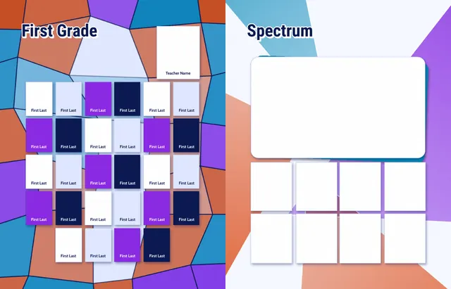 Prism Panes template, pages 14 and 15