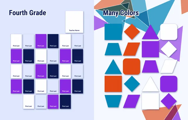 Prism Panes template, pages 20 and 21