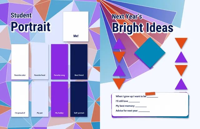 Prism Panes template, pages 46 and 47