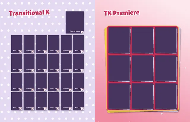 Red Carpet template, pages 10 and 11