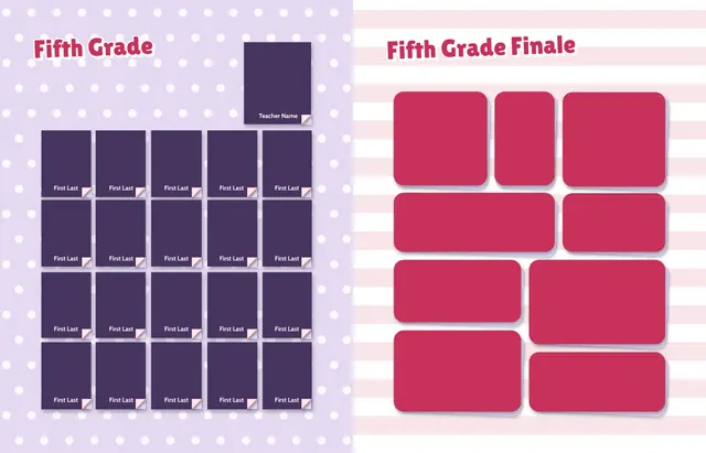 Red Carpet template, pages 22 and 23