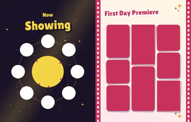 Red Carpet template, pages 24 and 25