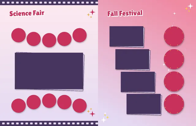 Red Carpet template, pages 28 and 29