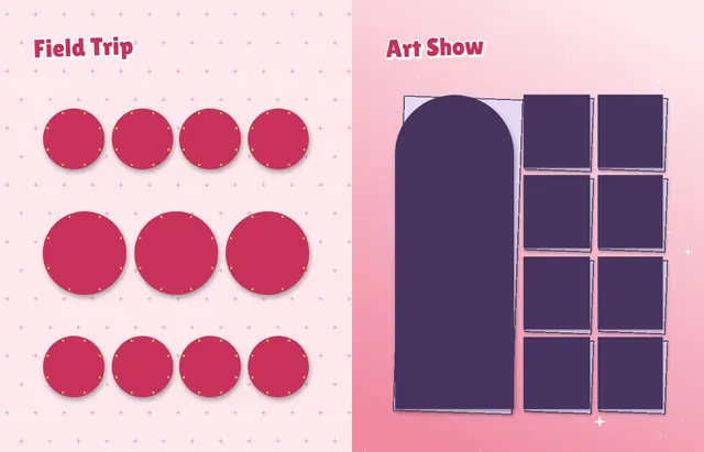Red Carpet template, pages 30 and 31