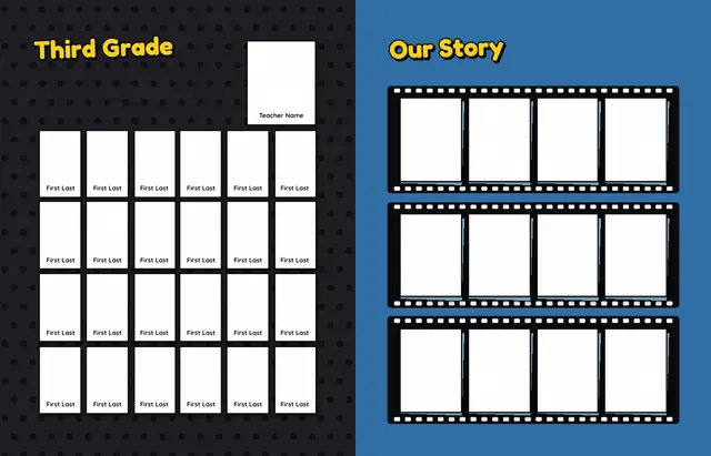 Snapshot Mosaic template, pages 18 and 19