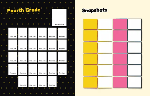 Snapshot Mosaic template, pages 20 and 21