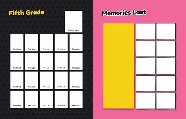 Snapshot Mosaic template, pages 22 and 23