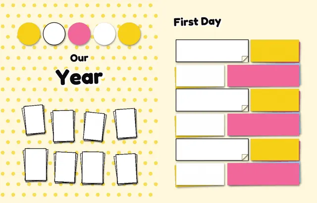 Snapshot Mosaic template, pages 24 and 25
