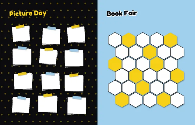 Snapshot Mosaic template, pages 26 and 27