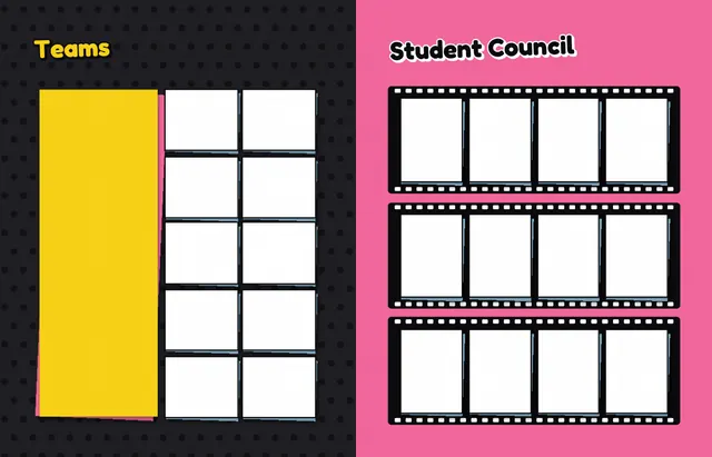 Snapshot Mosaic template, pages 40 and 41