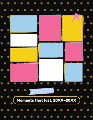 Snapshot Mosaic template, back cover