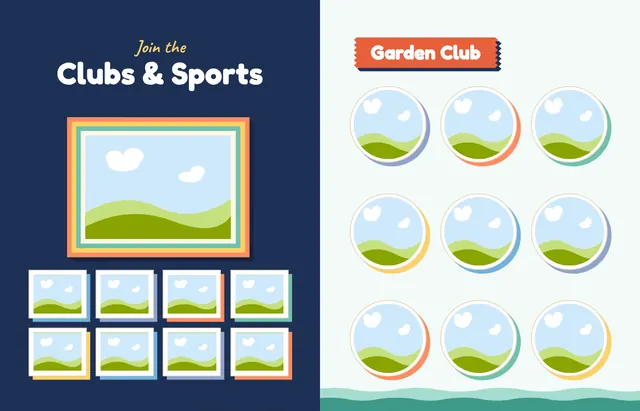 Snip and Stick template, pages 38 and 39