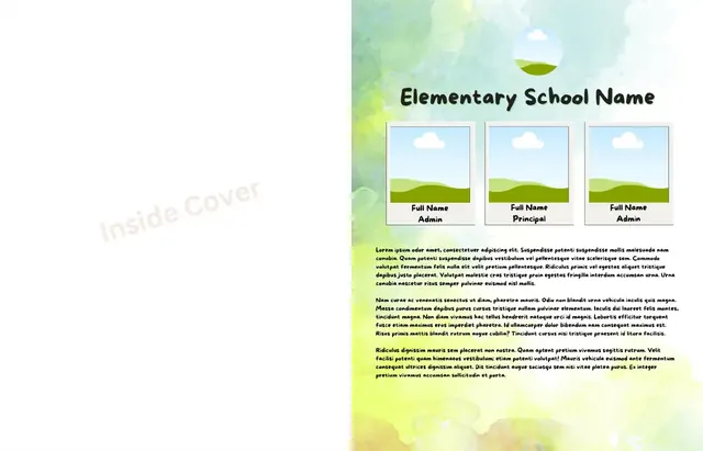Splashtastic template, pages 2 and 3