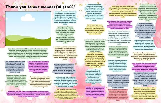 Splashtastic template, pages 4 and 5