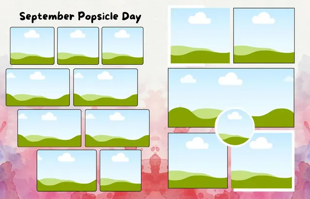 Splashtastic template, pages 10 and 11