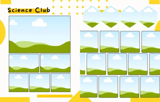 Splashtastic template, pages 22 and 23