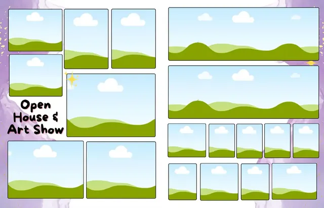 Splashtastic template, pages 34 and 35