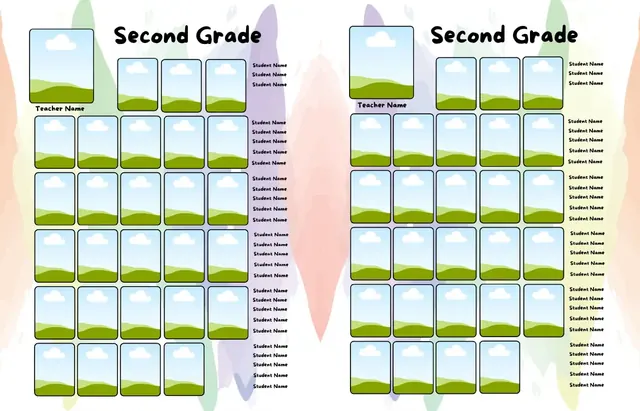 Splashtastic template, pages 42 and 43