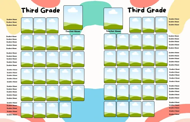 Splashtastic template, pages 44 and 45