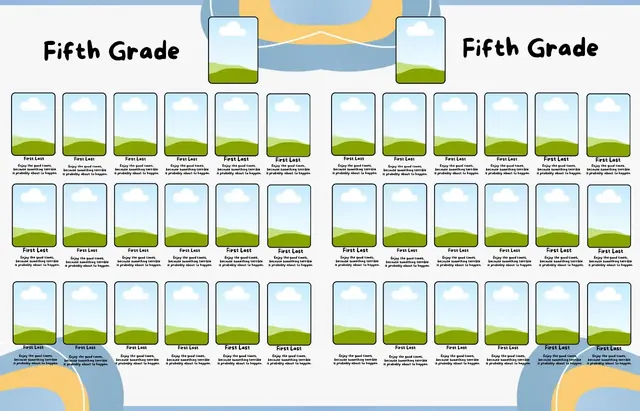 Splashtastic template, pages 48 and 49
