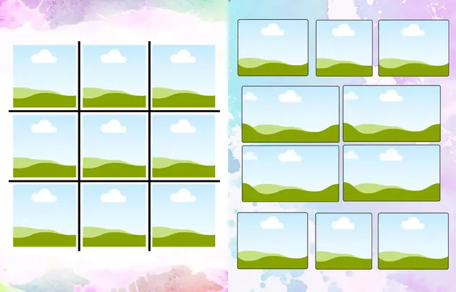 Splashtastic template, pages 52 and 53