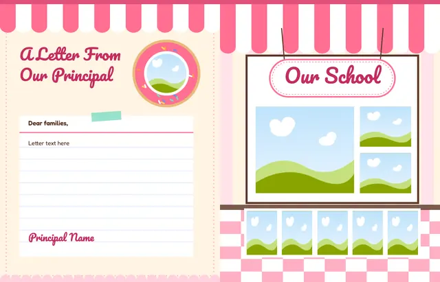 Sprinkle Shop template, pages 4 and 5