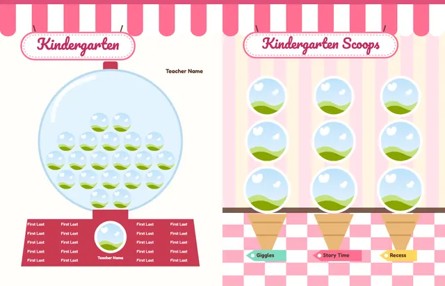 Sprinkle Shop template, pages 10 and 11