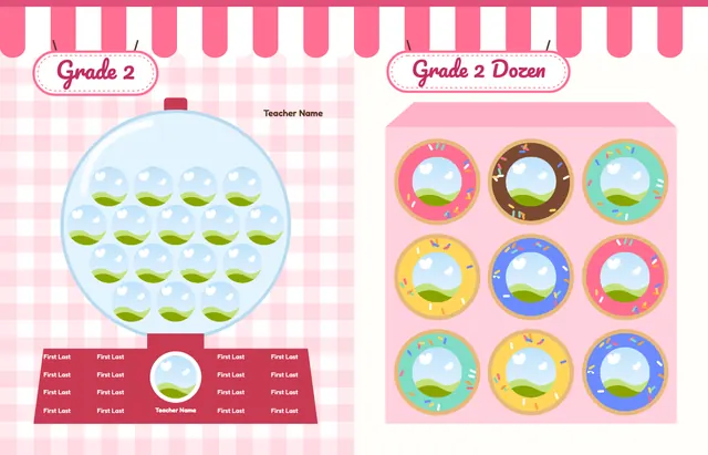 Sprinkle Shop template, pages 14 and 15