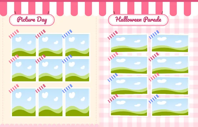 Sprinkle Shop template, pages 26 and 27