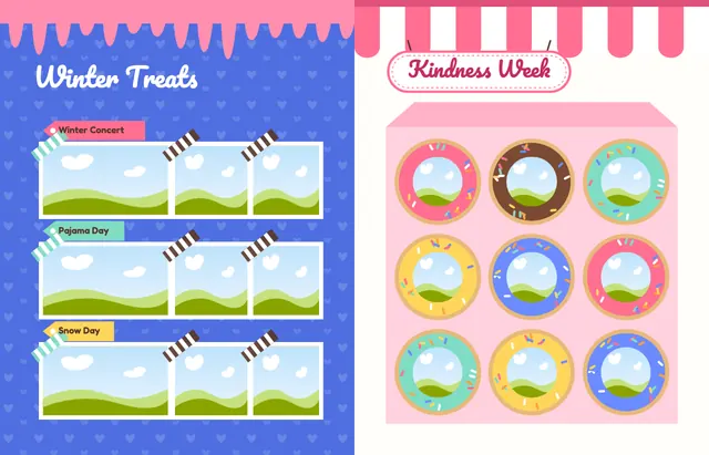 Sprinkle Shop template, pages 30 and 31