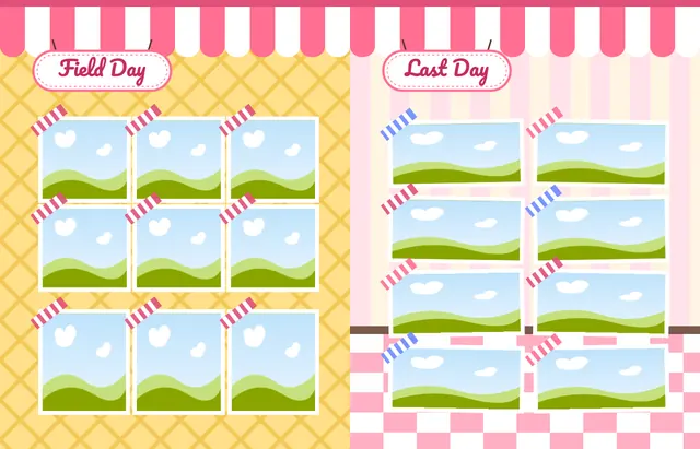 Sprinkle Shop template, pages 36 and 37