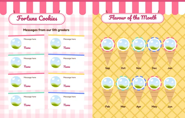 Sprinkle Shop template, pages 44 and 45