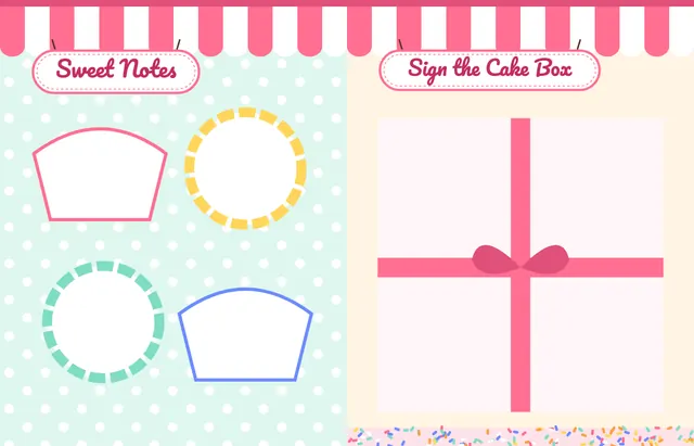 Sprinkle Shop template, pages 48 and 49