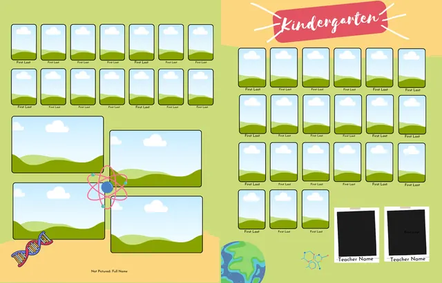 STEM template, pages 8 and 9