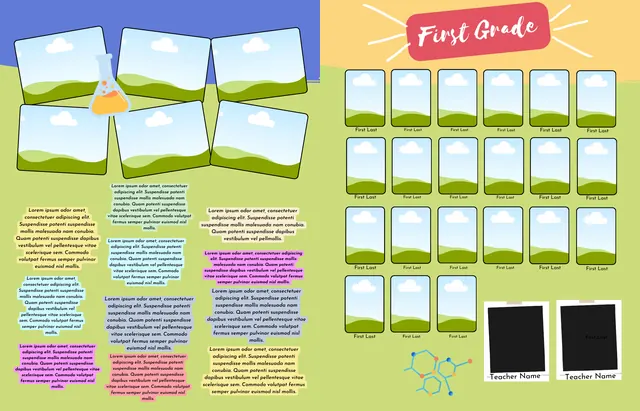 STEM template, pages 10 and 11