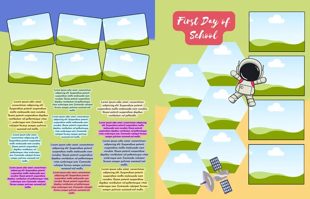 STEM template, pages 22 and 23